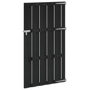 vidaXL Garden Gate 100 x 180 cm WPC and Aluminium Black