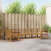 vidaXL Outdoor Sofa Set 7 pcs Natural Solid Acacia Wood