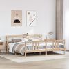 vidaXL Bed Frame with Headboard without Mattress 180x200 cm Super King