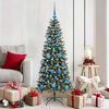 vidaXL Artificial Christmas Tree with 150 LEDs with Stand Green 150 cm