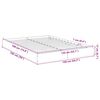vidaXL Bed Frame without Mattress Concrete Grey 135x190 cm Double