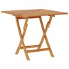 vidaXL Garden Table | Warm Brown | Solid Teak Wood | 85 x 85 x 76 cm | Foldable