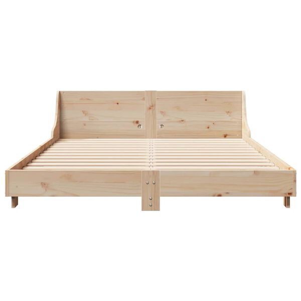 vidaXL Bed Frame without Mattress 160x200 cm Solid Wood Pine