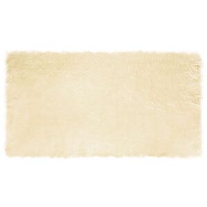 vidaXL Faux Sheepskin Rug TAFALLA Cream 60 x 110 cm Polyester