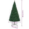 vidaXL Christmas Tree with Decorative String Lights Green 400 cm PVC