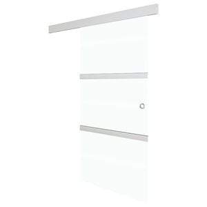 vidaXL Sliding Door with Soft Stops ESG Glass and Aluminium 76x205 cm