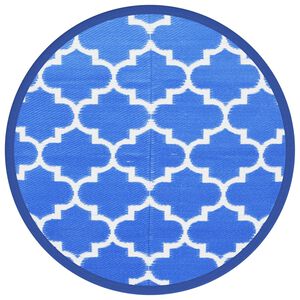 vidaXL Outdoor Carpet ARAKIL Blue &Oslash;160 cm PP