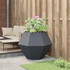 vidaXL Planter Anthracite 100 x 100 x 80 cm Steel
