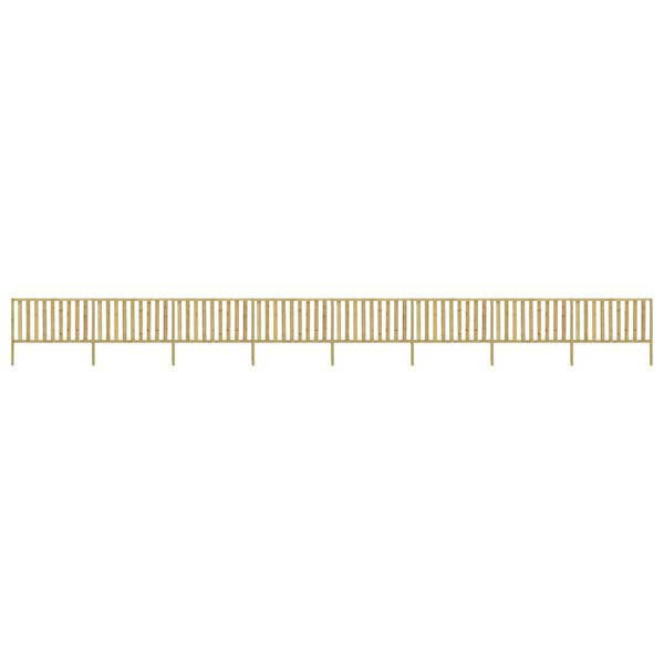 vidaXL Garden Fence Impregnated Pinewood 14.14x1.5 m