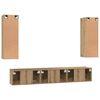 vidaXL TV Cabinet Set Wall-mounted 5 pcs Artisan Oak Engineered Wood