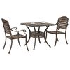 vidaXL Garden Table Set 3 pcs Bronze Cast Aluminium