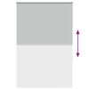 vidaXL Roller Blind Blackout Light Grey 160x210 cm Fabric Width 156.6 cm Polyester
