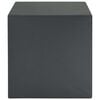 vidaXL Safe Box with Lock Dark grey 35 x 25 x 25 cm Steel