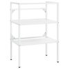 vidaXL Bathroom Washbasin Frame White 59x38x83 cm Iron