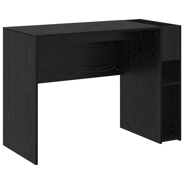 vidaXL Desk Black Oak 109 x 50 x 78 cm Engineered Wood