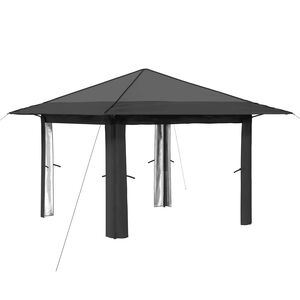 vidaXL Gazebo without Sidewall Light Grey and Anthracite