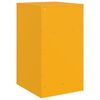 vidaXL Bedside Cabinet Mustard Yellow 34.5x39x62 cm Steel