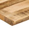 vidaXL Table Top Live Edge 120x60x2.5 cm Solid Wood Rough Mango