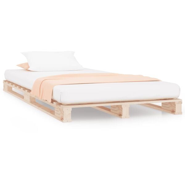 vidaXL Pallet Bed without Mattress 90x200 cm Solid Wood