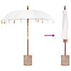 vidaXL Balinese Parasol with Base 260 210-220 cm