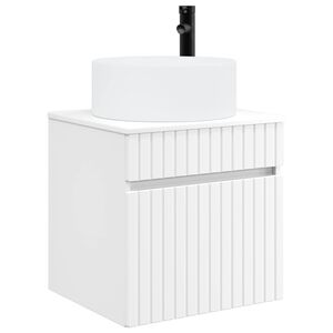 vidaXL Wall-mounted Sink Vanity White 49 x 44.5 x 65.5 cm