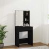 vidaXL Dressing Table with LED Black 60x40x140 cm