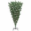 vidaXL Upside-down Artificial Pre-lit Christmas Tree with Ball Set PVC