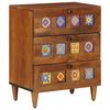 vidaXL Bedside Cabinet Brown 50 x 33 x 62 cm Solid Mango Wood
