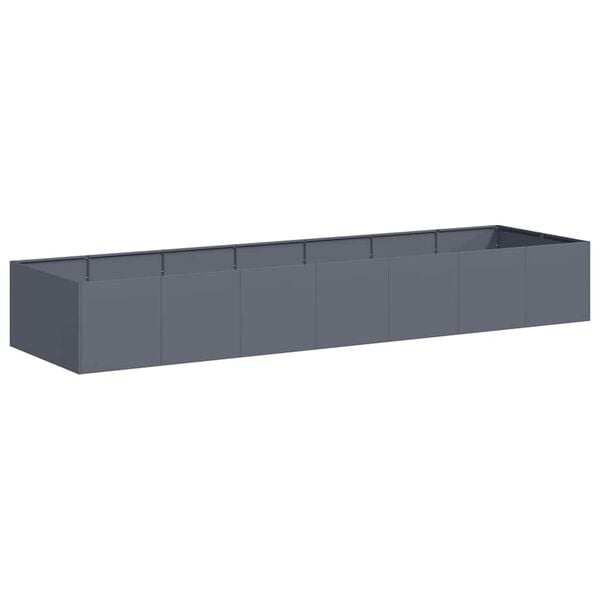 vidaXL Planter Anthracite 280x80x40 cm Steel