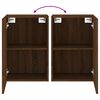 vidaXL TV Wall Cabinet Brown Oak 40.5x30x60 cm Engineered Wood