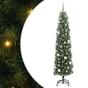 vidaXL Artificial Christmas Tree with 300 LEDs with Stand Green 180 cm
