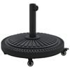 vidaXL Parasol Base 15.6 kg Black Iron Circular