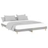 vidaXL Bed Frame without Mattress Grey Sonoma 120x200 cm Engineered Wood