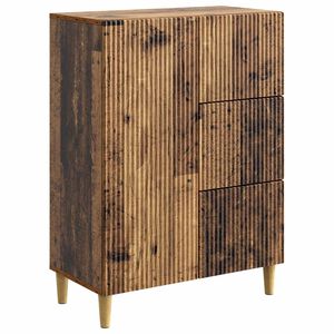 vidaXL Sideboard Old Wood 66 x 34.5 x 90 cm Engineered Wood