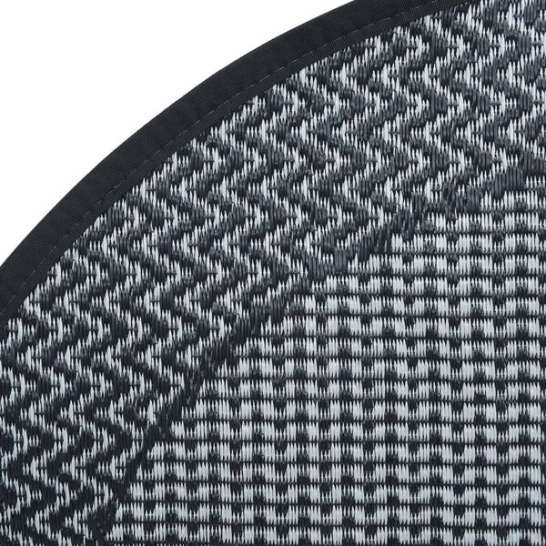 vidaXL Outdoor Carpet ARAKIL Grey Ø200 cm PP