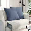 vidaXL Sofa Pillows 2 pcs Blue 80 x 80 cm Corduroy Fabric
