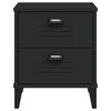 vidaXL Bedside Cabinet VIKEN Black Engineered Wood