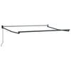 vidaXL Manual Retractable Awning Frame Anthracite 3.5 x 2 m Aluminium