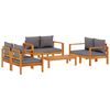 vidaXL 5 Piece Garden Sofa Set with Cushions Solid Wood Acacia