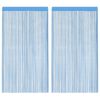 vidaXL String Curtains 2 pcs Light Blue 140x250 cm
