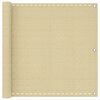 vidaXL Balcony Screen Rectangular 75 x 700 cm HDPE Beige