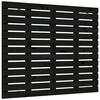 vidaXL Wall Headboard Black 141x3x91.5 cm Solid Wood Pine