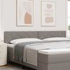 vidaXL Headboard with Headboard Taupe 200 cm Faux Leather