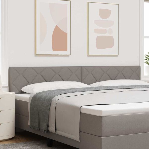 vidaXL Headboard with Headboard Taupe 200 cm Faux Leather