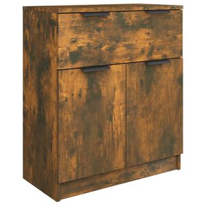 vidaXL Sideboard Smoked Oak 60x30x70 cm Engineered Wood