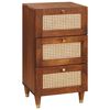 vidaXL Sideboard with Drawer Brown 40 x 33.5 x 75 cm Solid Mango Wood