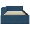 vidaXL Corner Bed Frame with Headboard Blue 80 cm x 200 cm Velvet