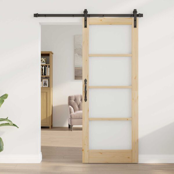 vidaXL Sliding Door ORKDAL Natural 78 x 202 cm