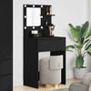 vidaXL Bedroom Dressing Tables with Drawer Black 80 x 39.6 x 135 cm