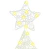 vidaXL Christmas Tree with 100 LEDs Warm white 120 cm Acrylic
